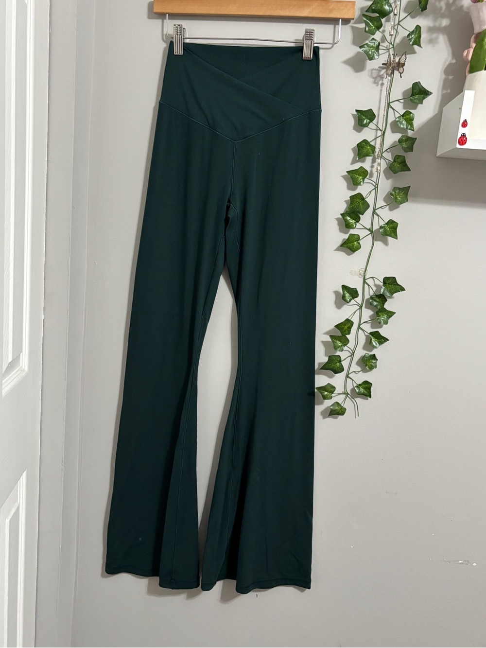 Aerie High-Waist Flare Yoga Pants - Dark Green